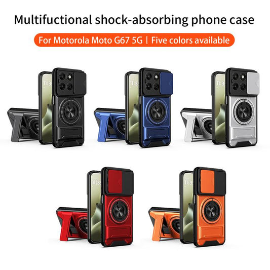 Handyhülle mit Linsenschiebetür, multifunktional, magnetisch, stoßfest, für Motorola Edge 70 Pro / 70 Pro+ 5G, für Motorola Moto G37 Power 5G, für Motorola Moto G37 5G, für Motorola Moto G67 5G, für Motorola Edge 70 Fusion 5G, für Motorola Signature 5G