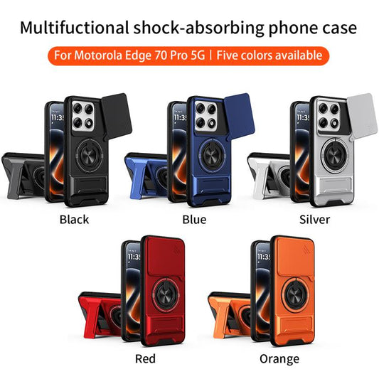 Handyhülle mit Linsenschiebetür, multifunktional, magnetisch, stoßfest, für Motorola Edge 70 Pro / 70 Pro+ 5G, für Motorola Moto G37 Power 5G, für Motorola Moto G37 5G, für Motorola Moto G67 5G, für Motorola Edge 70 Fusion 5G, für Motorola Signature 5G