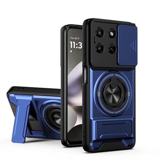 Lens Sliding Window Multifunctional Magnetic Shockproof Phone Case, For Motorola Moto G37 Power 5G, For Motorola Moto G37 5G, For Motorola Edge 70 Pro 5G, For Motorola Moto G67 5G, For Motorola Edge 70 Fusion 5G, For Motorola Signature 5G              ...