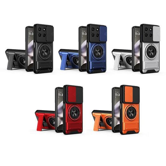 Lens Sliding Window Multifunctional Magnetic Shockproof Phone Case, For Motorola Moto G37 Power 5G, For Motorola Moto G37 5G, For Motorola Edge 70 Pro 5G, For Motorola Moto G67 5G, For Motorola Edge 70 Fusion 5G, For Motorola Signature 5G              ...