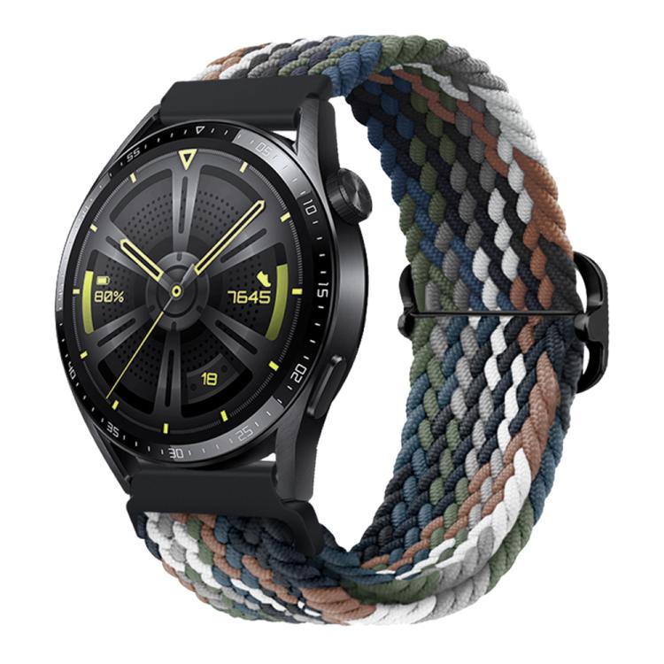xDfind Sliding Buckle Nylon Braided Watch Band, 20mm, 22mm