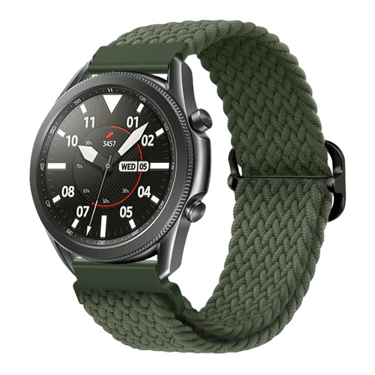 xDfind Sliding Buckle Nylon Braided Watch Band, 20mm, 22mm
