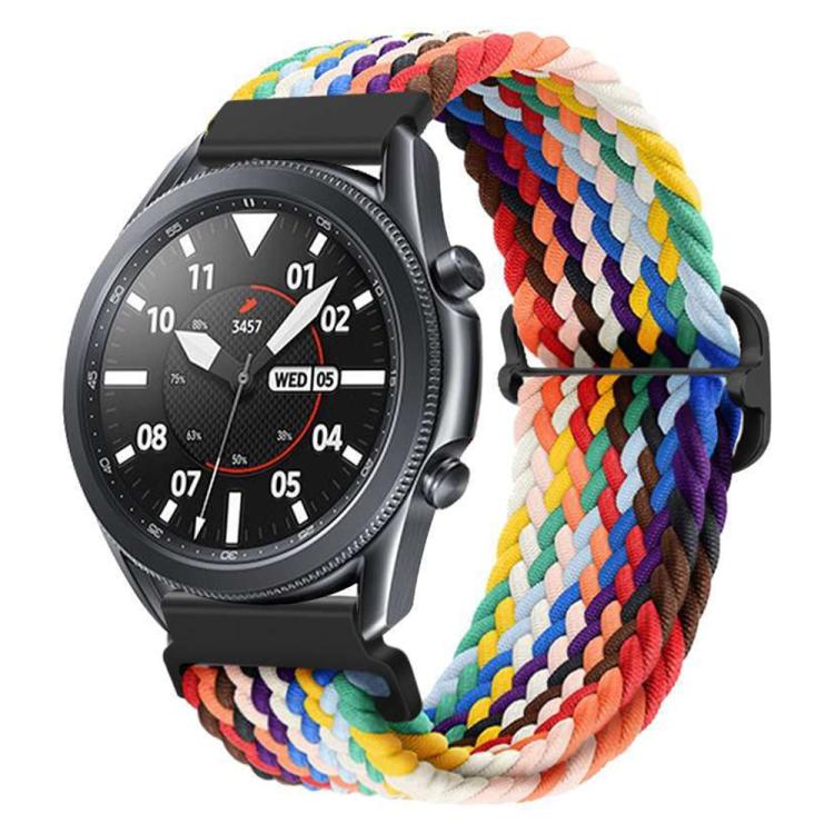 xDfind Sliding Buckle Nylon Braided Watch Band, 20mm, 22mm