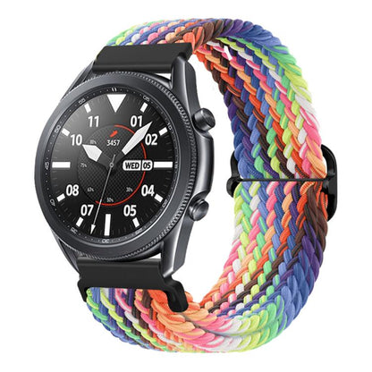 xDfind Sliding Buckle Nylon Braided Watch Band, 20mm, 22mm