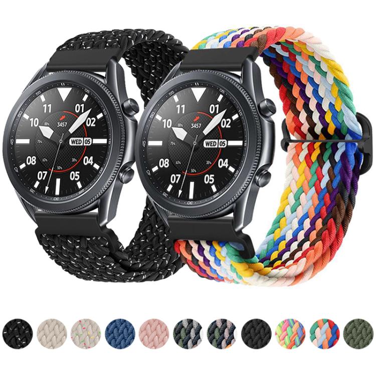 xDfind Sliding Buckle Nylon Braided Watch Band, 20mm, 22mm