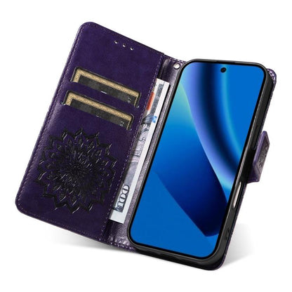Embossed Sunflower Pattern Flip Leather Phone Case, For Google Pixel 10a