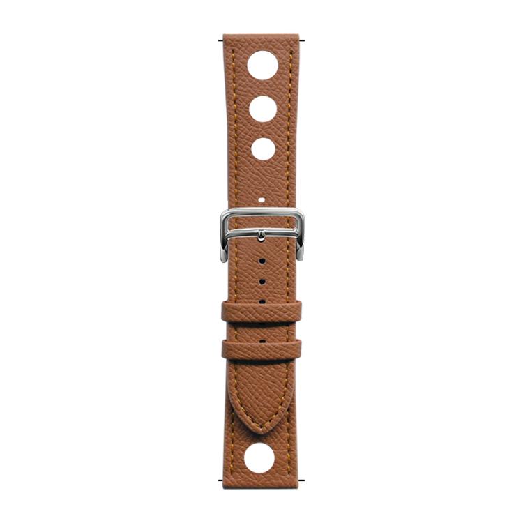 xDfind Flat-head Hole Palm Texture Vegan Leather Watch Band, 20mm, 22mm