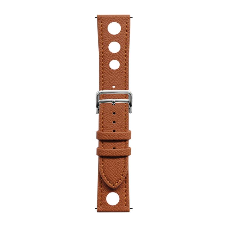 xDfind Flat-head Hole Palm Texture Vegan Leather Watch Band, 20mm, 22mm