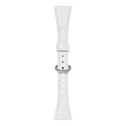 xDfind Flat-head Horseshoe Buckle Vegan Leather Watch Band, 18mm