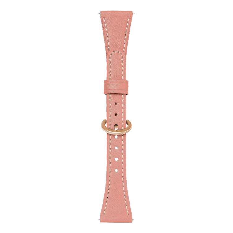 xDfind Flat-head Horseshoe Buckle Vegan Leather Watch Band, 18mm