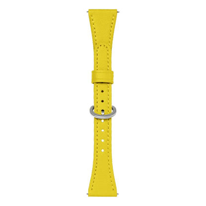xDfind Flat-head Horseshoe Buckle Vegan Leather Watch Band, 18mm