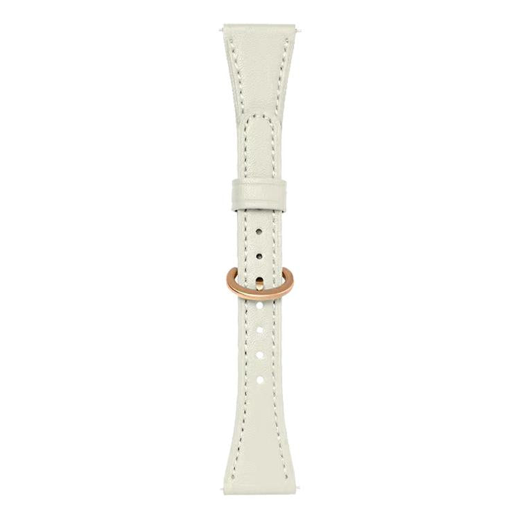 xDfind Flat-head Horseshoe Buckle Vegan Leather Watch Band, 18mm
