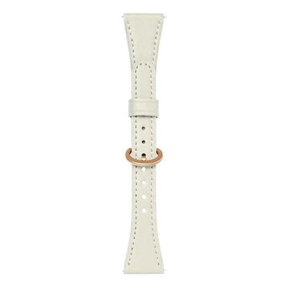 xDfind Flat-head Horseshoe Buckle Vegan Leather Watch Band, 18mm