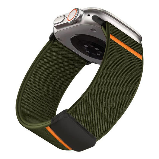 Elastyczny nylonowy pasek do zegarka z magnetyczną klamrą xDfind, do zegarka Apple Watch 42 / 44 / 45 / 46 / 49 mm, do zegarka Apple Watch 38 / 40 / 41 / S11 42 mm