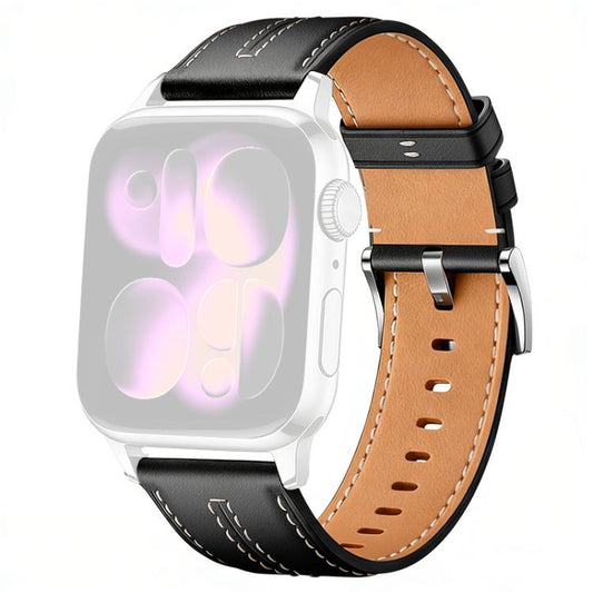 Pasek do zegarka xDfind z kompozytowej skóry bydlęcej z fakturą wegańskiej skóry, do zegarka Apple Watch 42 / 44 / 45 / 46 / 49 mm
