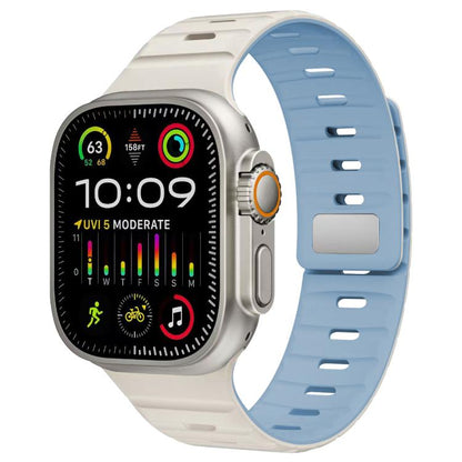 Bracelet de montre en silicone à boucle magnétique xDfind Norman, pour Apple Watch 42 / 44 / 45 / 46 / 49mm, pour Apple Watch 38 / 40 / 41 / S11 42mm