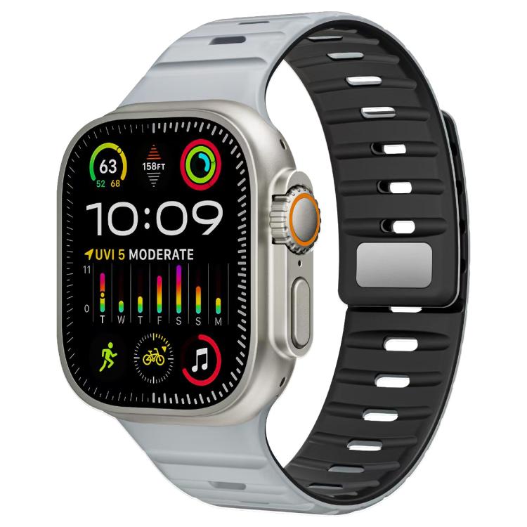 Bracelet de montre en silicone à boucle magnétique xDfind Norman, pour Apple Watch 42 / 44 / 45 / 46 / 49mm, pour Apple Watch 38 / 40 / 41 / S11 42mm