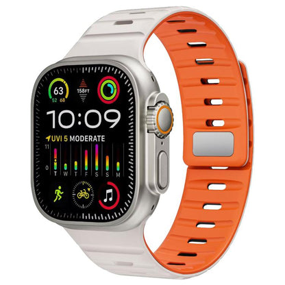 Bracelet de montre en silicone à boucle magnétique xDfind Norman, pour Apple Watch 42 / 44 / 45 / 46 / 49mm, pour Apple Watch 38 / 40 / 41 / S11 42mm