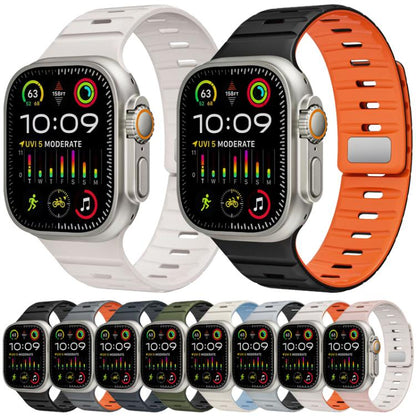 Bracelet de montre en silicone à boucle magnétique xDfind Norman, pour Apple Watch 42 / 44 / 45 / 46 / 49mm, pour Apple Watch 38 / 40 / 41 / S11 42mm