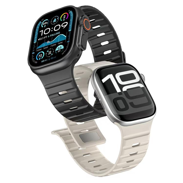 Bracelet de montre en silicone à boucle magnétique xDfind Norman, pour Apple Watch 42 / 44 / 45 / 46 / 49mm, pour Apple Watch 38 / 40 / 41 / S11 42mm