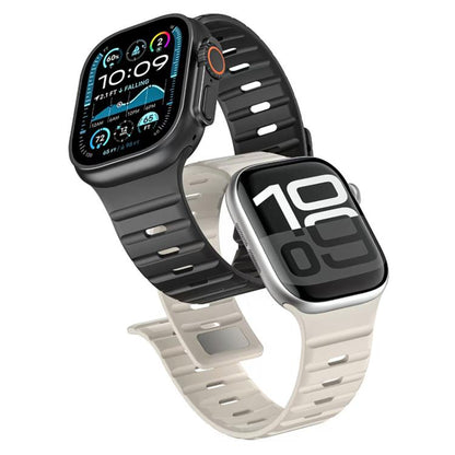 Bracelet de montre en silicone à boucle magnétique xDfind Norman, pour Apple Watch 42 / 44 / 45 / 46 / 49mm, pour Apple Watch 38 / 40 / 41 / S11 42mm
