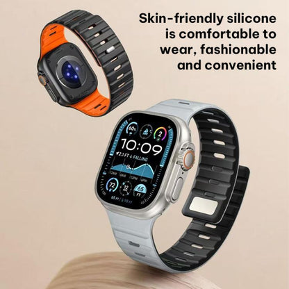 Bracelet de montre en silicone à boucle magnétique xDfind Norman, pour Apple Watch 42 / 44 / 45 / 46 / 49mm, pour Apple Watch 38 / 40 / 41 / S11 42mm