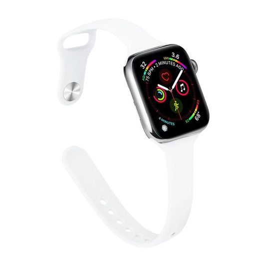 Pasek silikonowy do zegarka xDfind z małą talią i zapięciem na sprzączkę, do zegarka Apple Watch 42 / 44 / 45 / 46 / 49 mm, do zegarka Apple Watch 38 / 40 / 41 / S11 42 mm