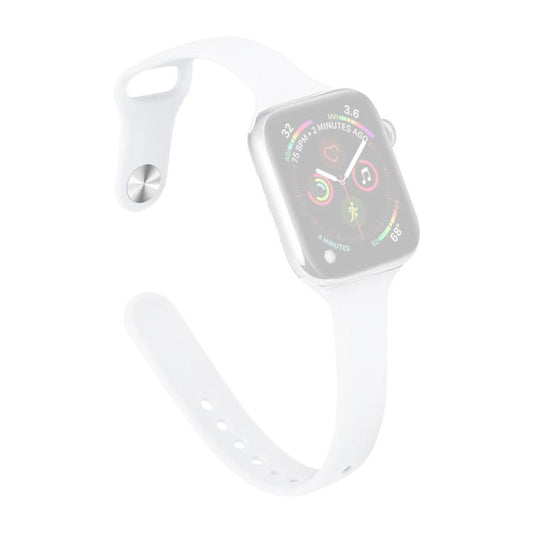 Pasek silikonowy do zegarka xDfind z małą talią i zapięciem na sprzączkę, do zegarka Apple Watch 42 / 44 / 45 / 46 / 49 mm, do zegarka Apple Watch 38 / 40 / 41 / S11 42 mm