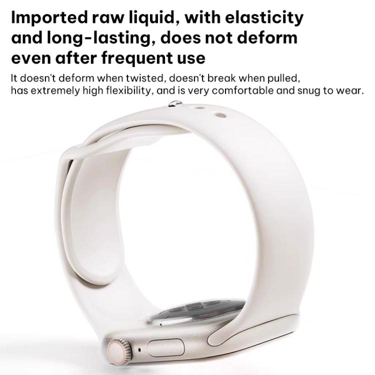 xDfind Small Waist Reverse Buckle Silicone Watch Band, For Apple Watch 38 / 40 / 41 / S11 42mm