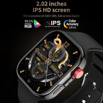 CY39 2.02 inch HD Color Screen Sports Smart Watch Supports Bluetooth Call, Health Monitoring