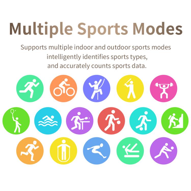 CY39 2.02 inch HD Color Screen Sports Smart Watch Supports Bluetooth Call, Health Monitoring