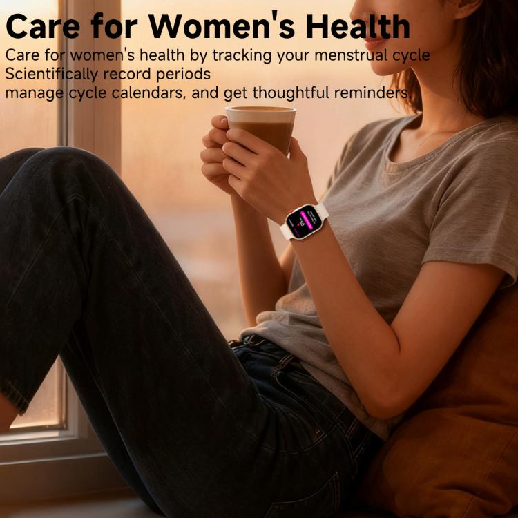 CY39 2.02 inch HD Color Screen Sports Smart Watch Supports Bluetooth Call, Health Monitoring