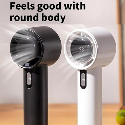 Mini ventilateur portable sans pales à affichage numérique haute vitesse 100 vitesses, 1800mAh, 3000mAh