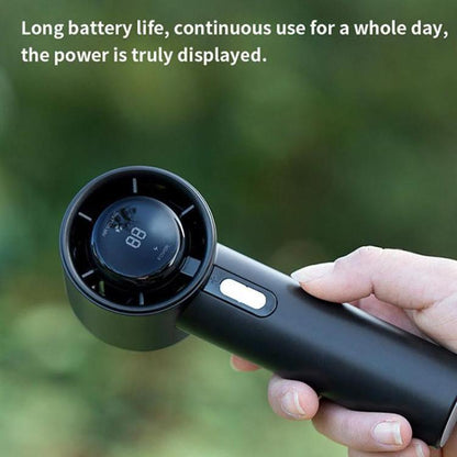 Mini ventilateur portable sans pales à affichage numérique haute vitesse 100 vitesses, 1800mAh, 3000mAh