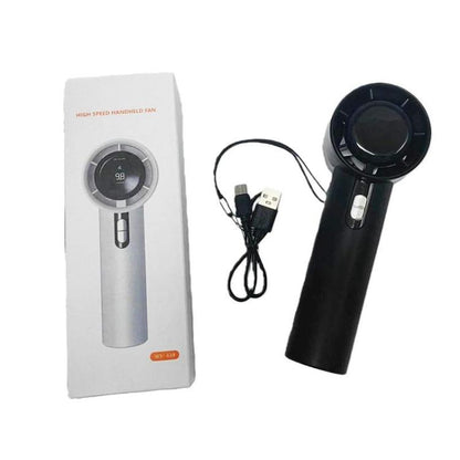Mini ventilateur portable sans pales à affichage numérique haute vitesse 100 vitesses, 1800mAh, 3000mAh