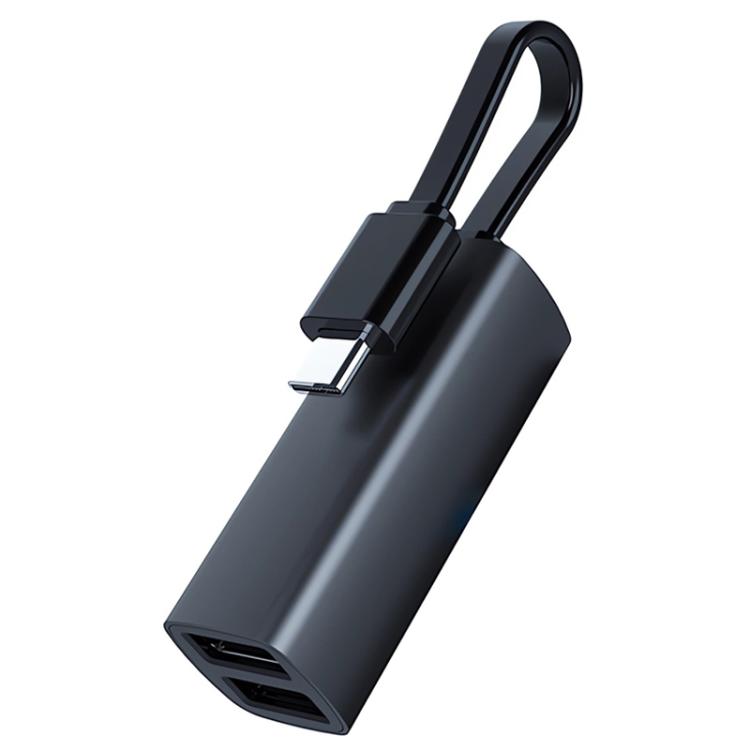 Adaptateur de station d'accueil multifonctionnel portable, USB vers USB3.0 et double USB2.0, Type-C vers USB3.0 et double USB2.0, USB vers USB3.0, double USB2.0, carte SD, TF, Type-C vers USB3.0, double USB2.0, carte SD, TF
