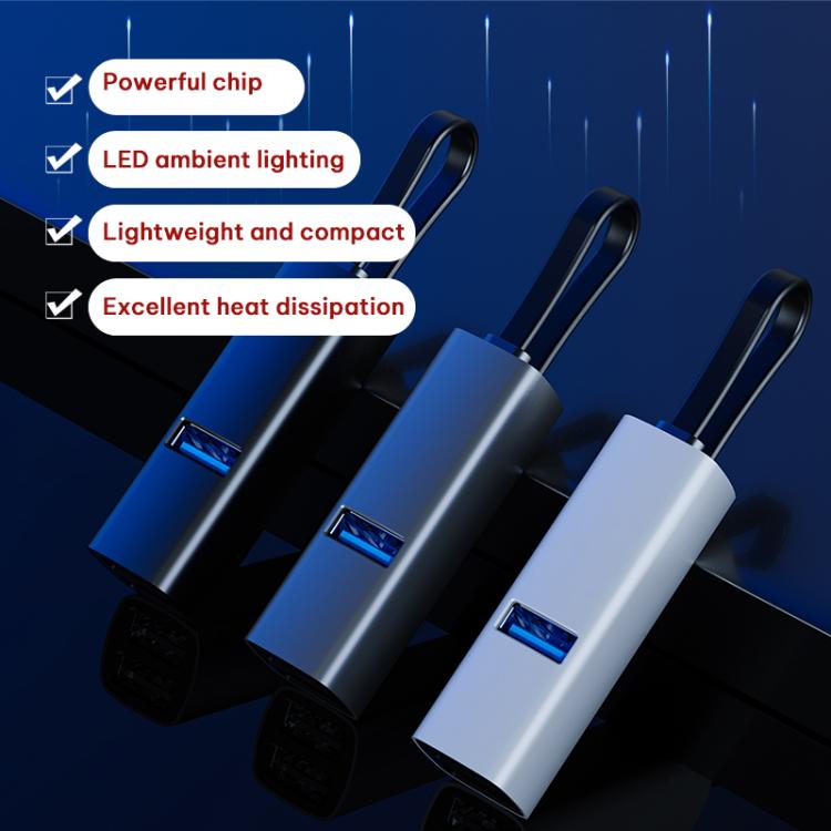 Adaptateur de station d'accueil multifonctionnel portable, USB vers USB3.0 et double USB2.0, Type-C vers USB3.0 et double USB2.0, USB vers USB3.0, double USB2.0, carte SD, TF, Type-C vers USB3.0, double USB2.0, carte SD, TF