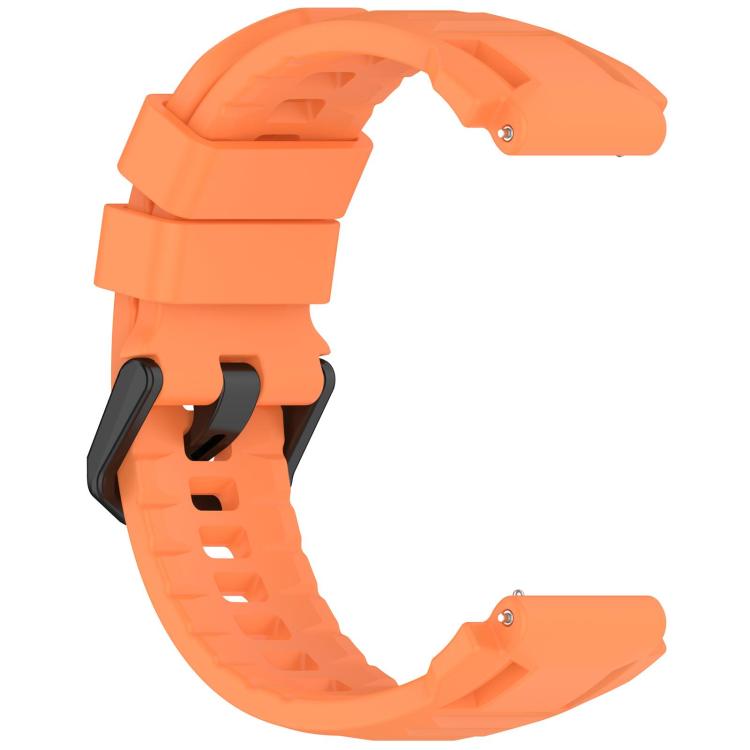 xDfind Solid Color Black Buckle Silicone Watch Band, For Amazfit T-Rex 3 Pro 44mm