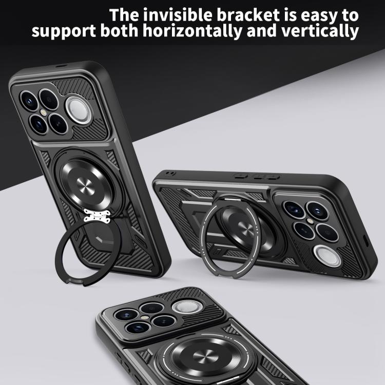 Armor Rotating Holder MagSafe Phone Case, For Redmi K90 Pro Max / Poco F8 Ultra, For Redmi K90 / Poco F8 Pro, For Redmi 15 5G Global / 4G SEA 169mm, For Redmi 15 5G / 4G EU 171mm, For Redmi 15C 5G / 4G Global 171mm