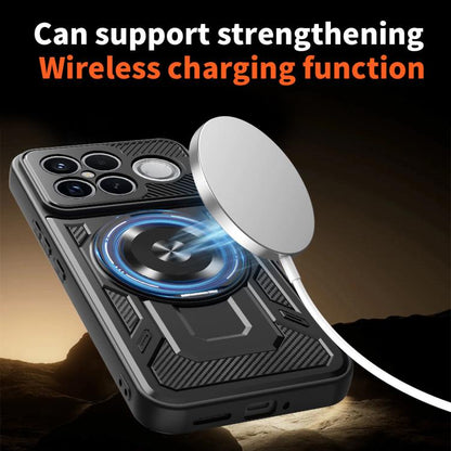 Armor Rotating Holder MagSafe Phone Case, For Redmi K90 Pro Max / Poco F8 Ultra, For Redmi K90 / Poco F8 Pro, For Redmi 15 5G Global / 4G SEA 169mm, For Redmi 15 5G / 4G EU 171mm, For Redmi 15C 5G / 4G Global 171mm