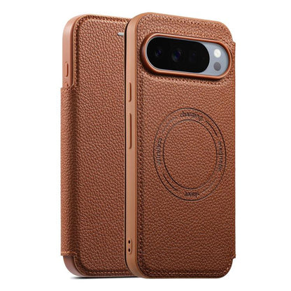 ESEBLE Ultra-thin Card Slot Magnetic Vegan Leather Phone Case, For Google Pixel 10 Pro XL / 9 Pro XL, For Google Pixel 10 Pro / 9 Pro