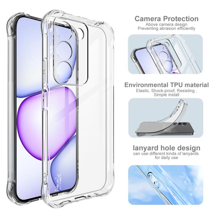 imak Shockproof Airbag TPU Phone Case, For Realme C83 5G/P4 Lite 5G/C100 5G, For Realme P4 Power 5G / Narzo Power 5G, For Realme Note 80 4G, For Realme Note 70 4G/Narzo 80 Lite 4G, For Realme 16 5G, For Realme 16 Pro+ 5G Global                         ...
