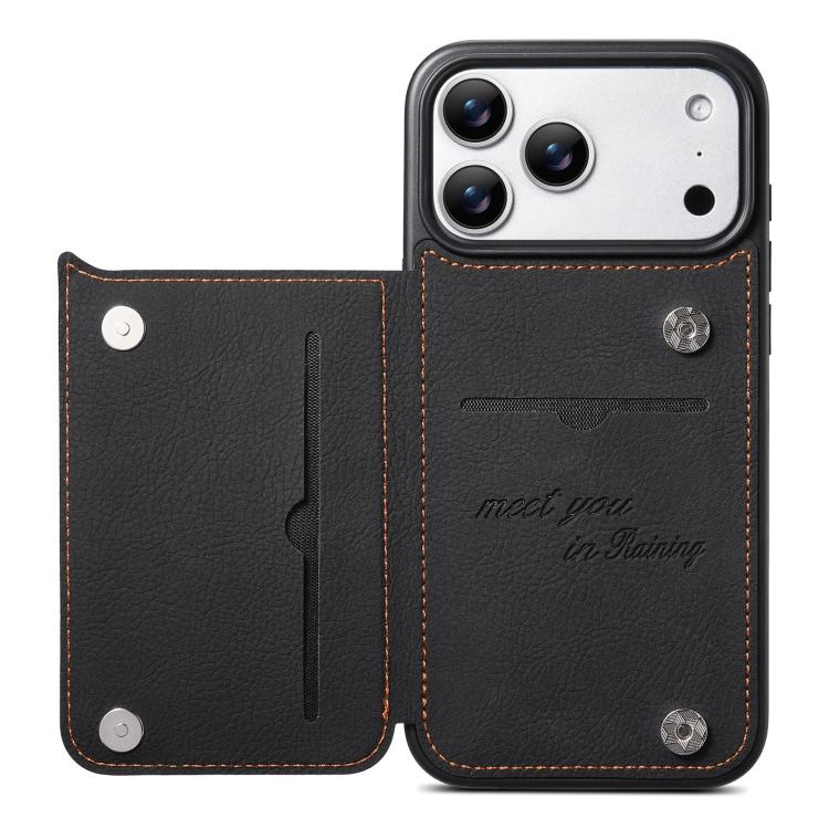 ESEBLE Retro Texture Double Buckle Card Slot Phone Case, For Google Pixel 10 Pro XL / 9 Pro XL, For Google Pixel 10 Pro / 9 Pro