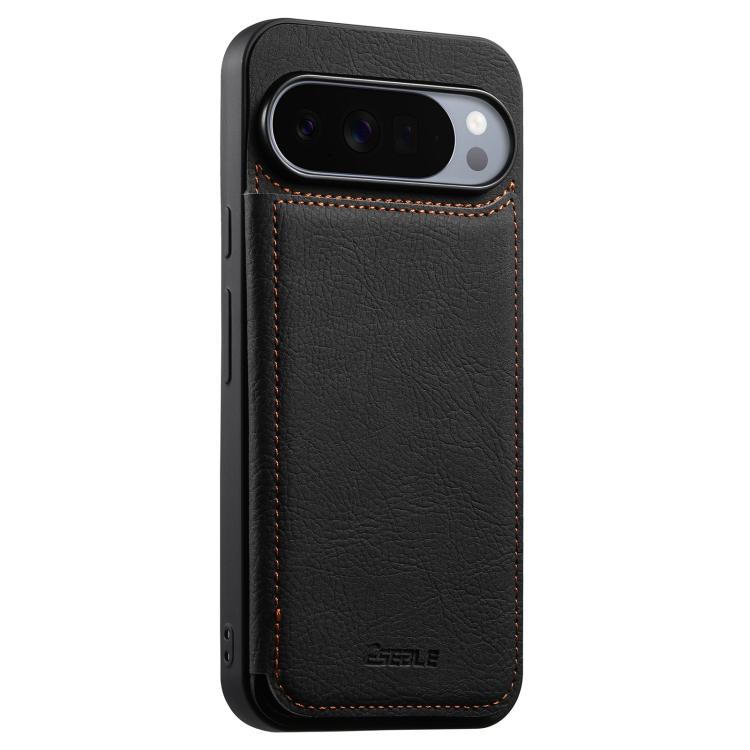 ESEBLE Retro Texture Double Buckle Card Slot Phone Case, For Google Pixel 10 Pro XL / 9 Pro XL, For Google Pixel 10 Pro / 9 Pro