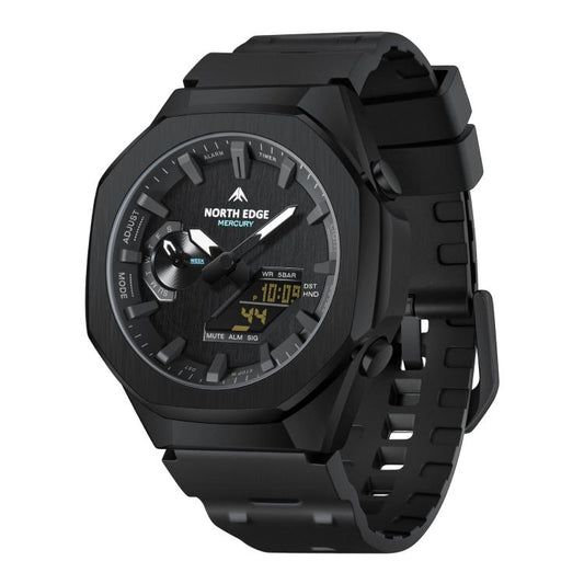 Montre électronique lumineuse NORTH EDGE Mercury Outdoor Sports en alliage de zinc, 5 ATM