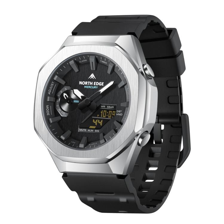 NORTH EDGE Mercury Outdoor Sports Zinc Alloy 5ATM Luminous Electronic Watch