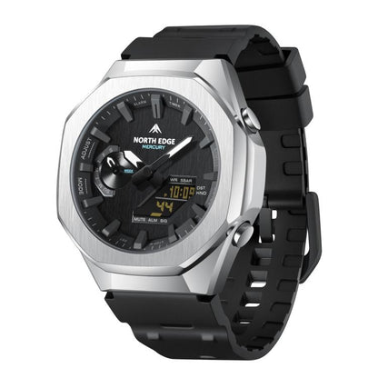 NORTH EDGE Mercury Outdoor Sports Zinc Alloy 5ATM Luminous Electronic Watch