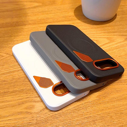 PC + TPU + Leather Cooling Holes MagSafe Phone Case, For Google Pixel 10a