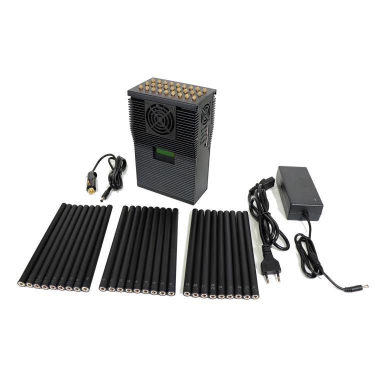 J28 Full Bands Phone Signal Jammer 5G / 4G / 3G / 2G / WiFi 2.4G / 5G / GPSL1-L5 UHF / VHF, US Plug, UK Plug, AU Plug, EU Plug