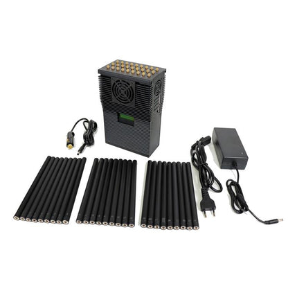 J28 Full Bands Phone Signal Jammer 5G / 4G / 3G / 2G / WiFi 2.4G / 5G / GPSL1-L5 UHF / VHF, US Plug, UK Plug, AU Plug, EU Plug